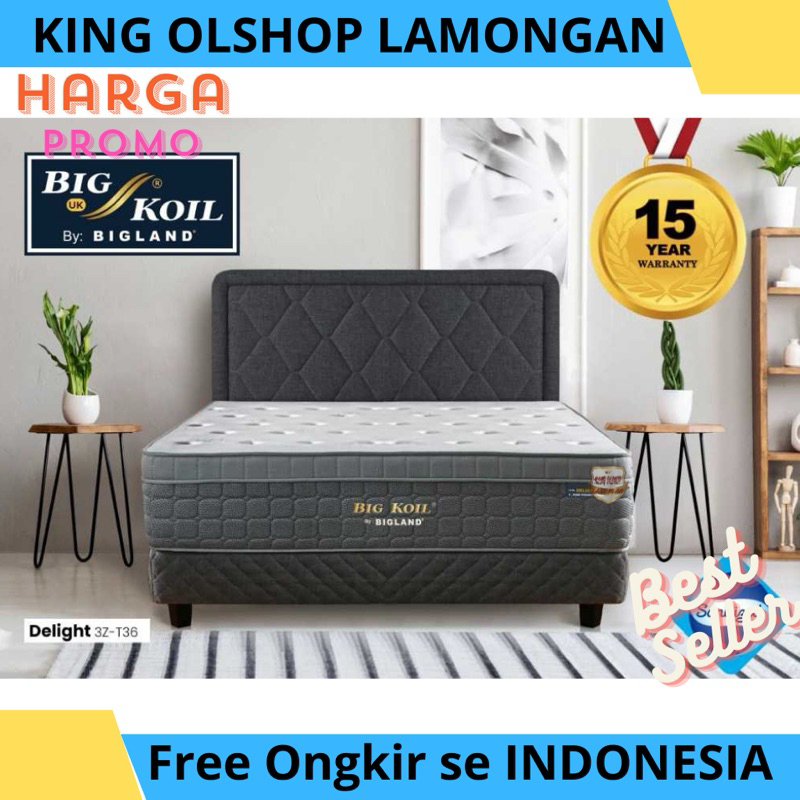 Jual Kasur Springbed Bigland BIG KOIL 160 180x200 [LAMONGAN] | Shopee ...