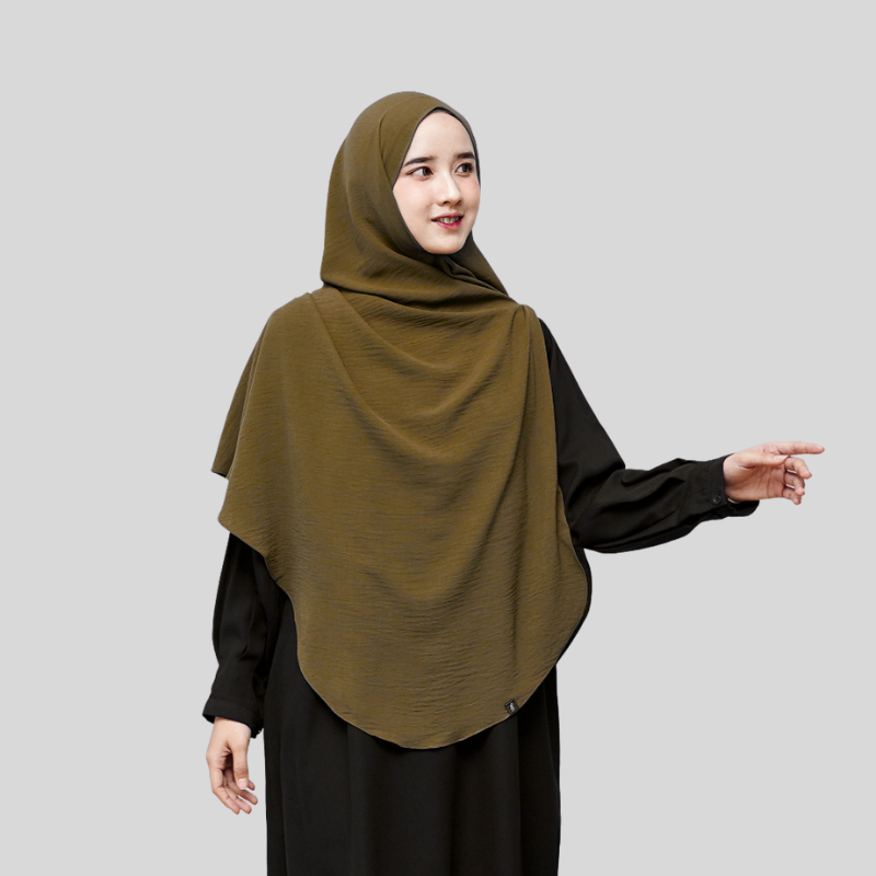 Jual 𝐊𝐡𝐚𝐢𝐳𝐮𝐫𝐚𝐧-Pashmina Jumbo Curve Oval Crinkle Airflow • Pasmina Oval ...