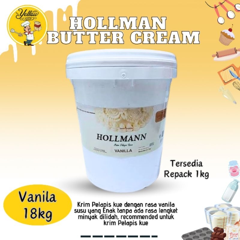 Jual HOLLMAN BUTTER CREAM REPACK 500gr Shopee Indonesia