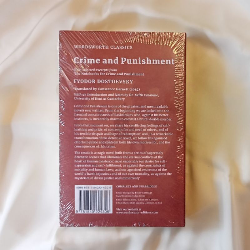 Jual Buku Classics Crime and Punishment Fyodor Dostoevsky Wordsworth ...