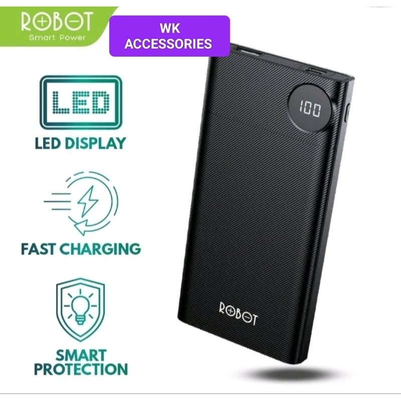 Jual Power Bank ROBOT RT190 Powerbank 10000mAh Dual Input Type C ...