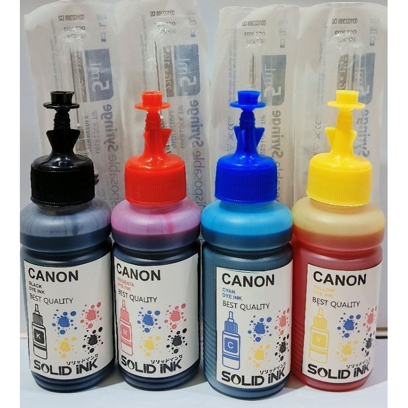 Jual Tinta Refill Infus Canon Ip Mg Mp E Free Suntikan Shopee Indonesia