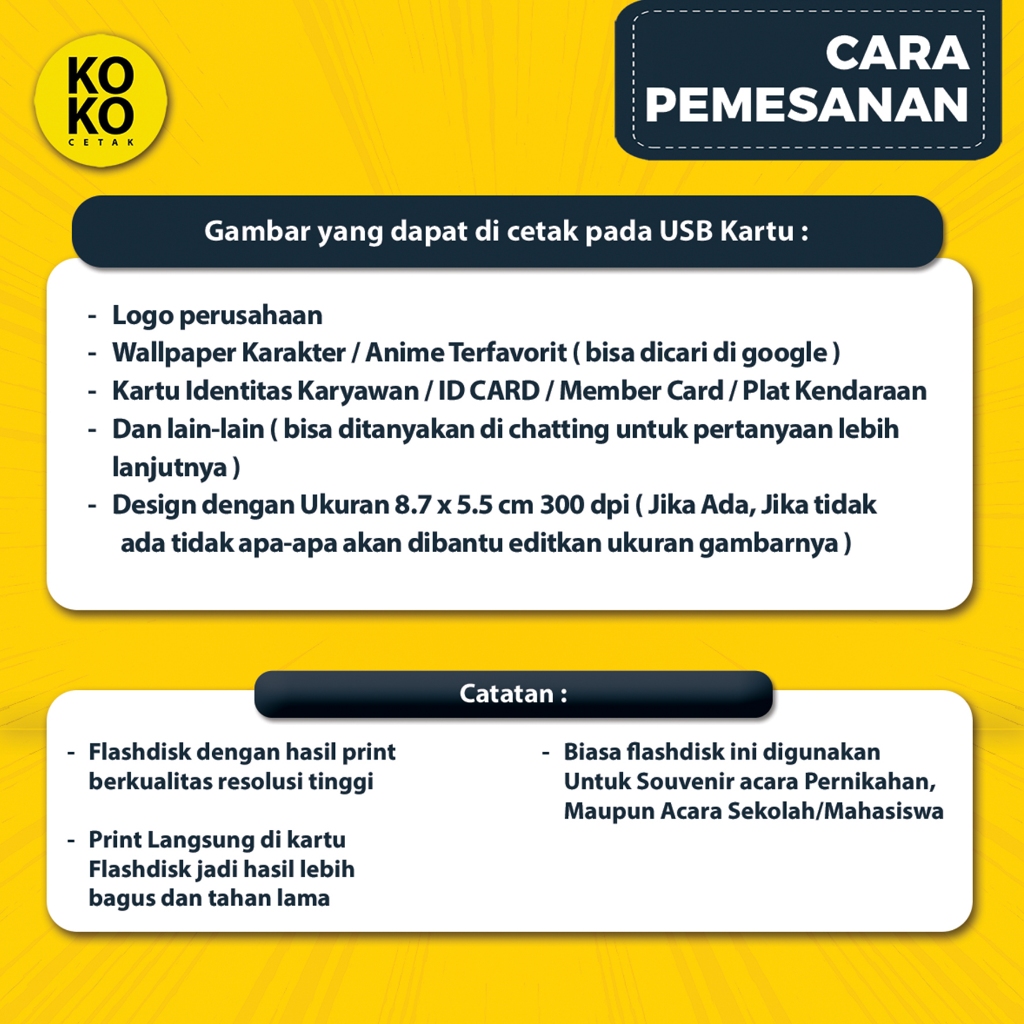 Jual Flashdisk Kartu 4 GB Custom - Flashdisk ID Card - USB Custom 2 ...