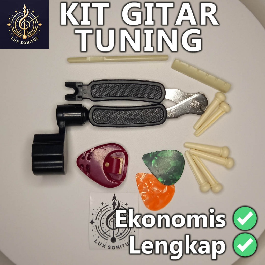 Jual PAKET Gitar Tool 3in1 Tuning Kit Winder Bridge Pin Cutter Pick ...