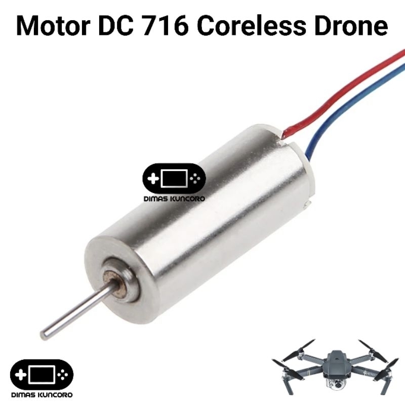 Jual Motor DC 716 Coreless Drone dinamo brushed syma mini fpv coreles ...