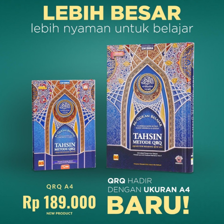 Jual Al Quran Belajar Tahsin Metode QRQ 3 Langkah Mudah Mahir Membaca ...