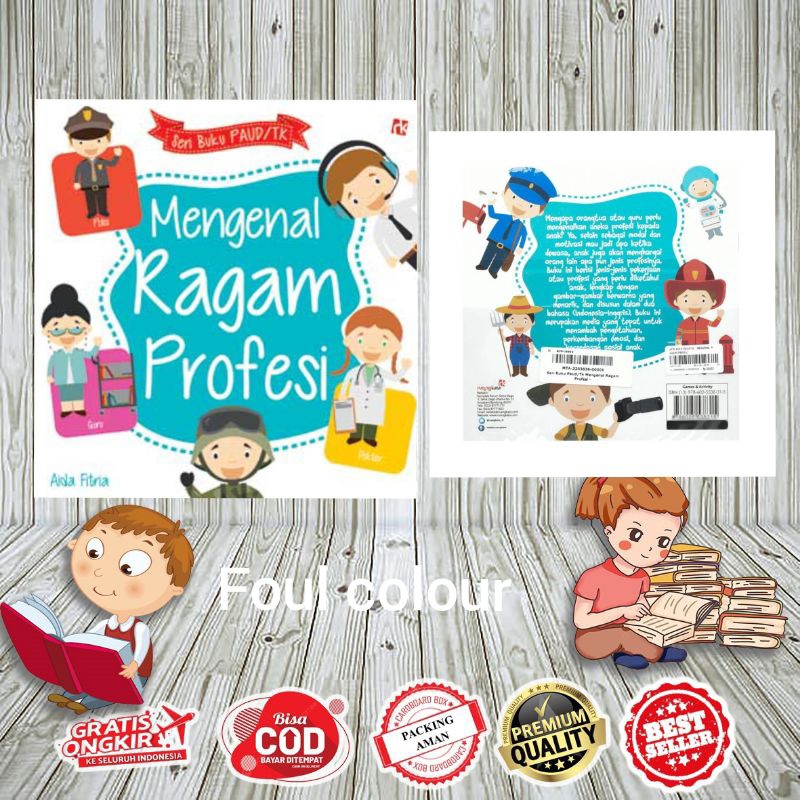 Jual Seri Buku Tk/paud Mengenal Ragam Profesi Isi Foul Warna | Shopee ...