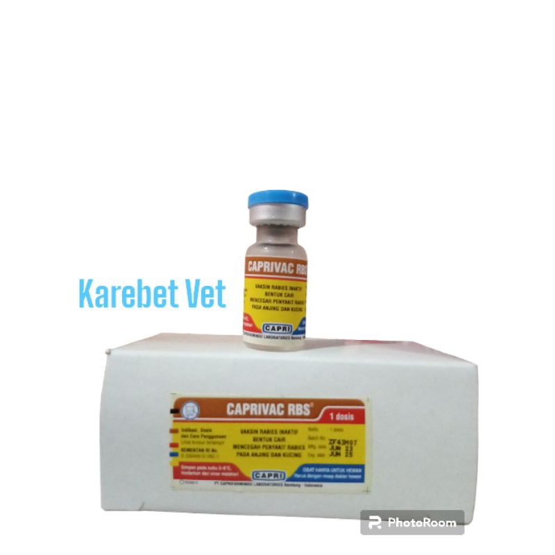 Jual VAKSIN RABIES KUCING ANJING 1 ds + spuit Merk Caprivac | Shopee ...