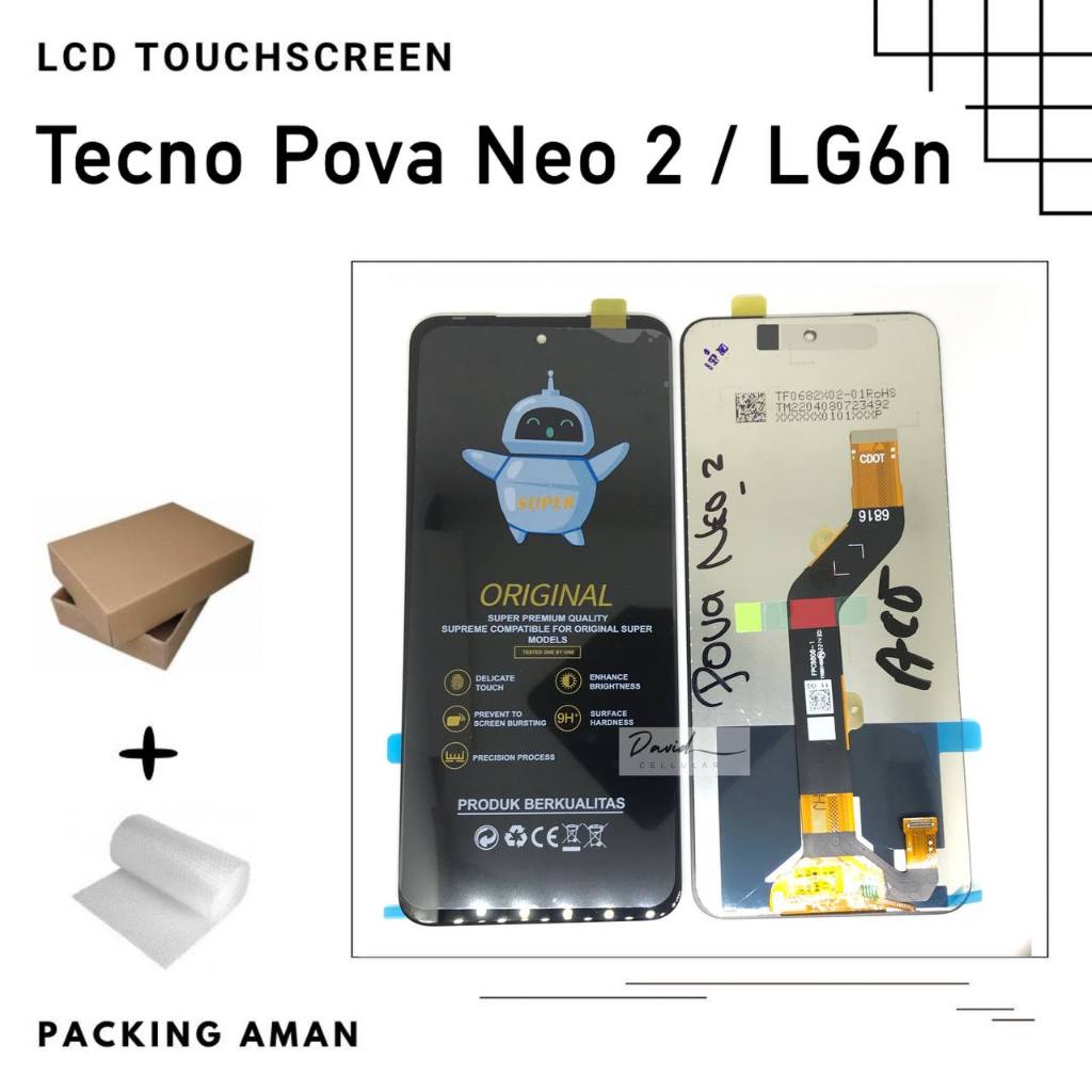 Jual LCD TOUCHSCREEN TECNO POVA NEO 2 LG6N FULLSET | Shopee Indonesia