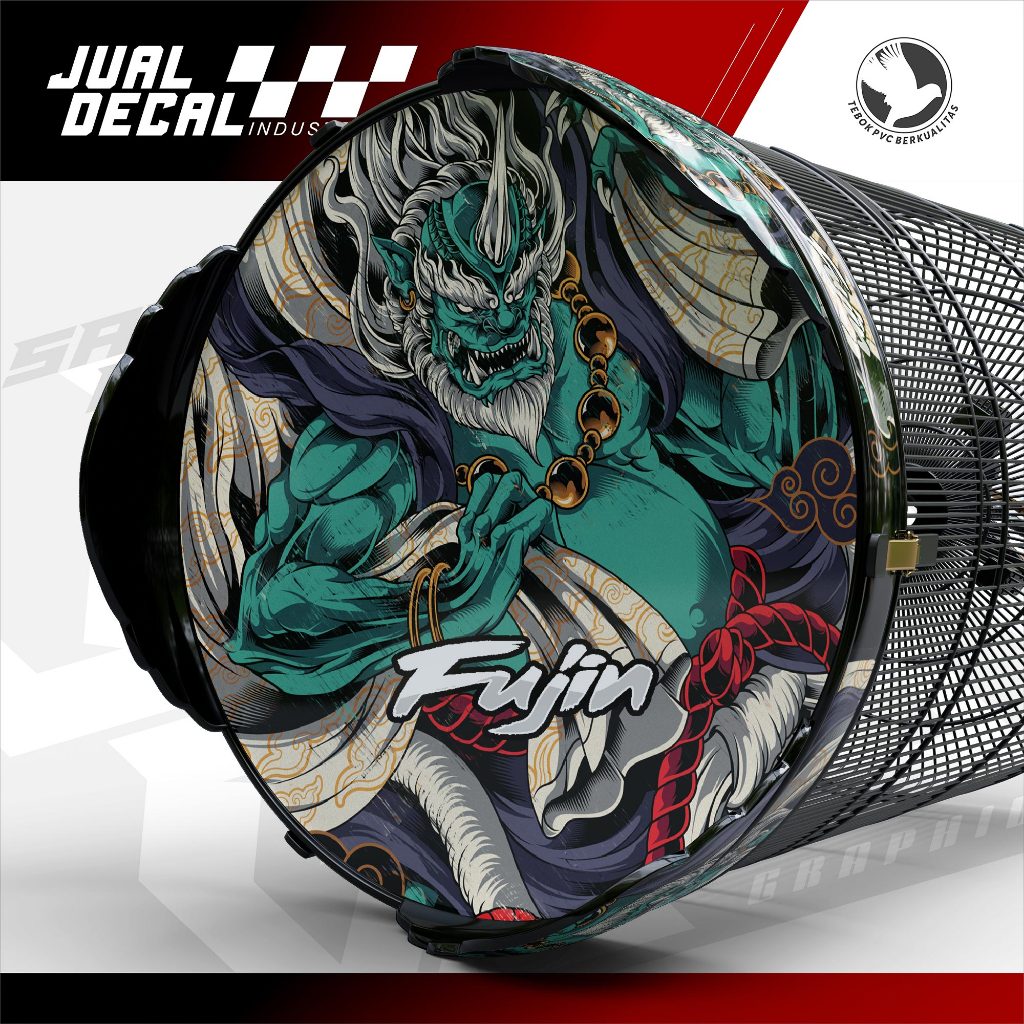 Jual Stiker Tebok Murai FUJIN Samurai 02 Variasi Decal Sangkar Burung ...
