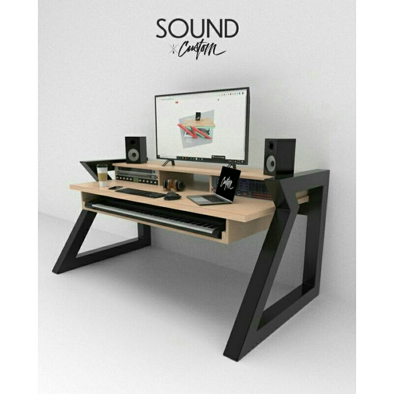 Jual meja-recording-meja-gaming-interior-industrial-minimalis | Shopee ...