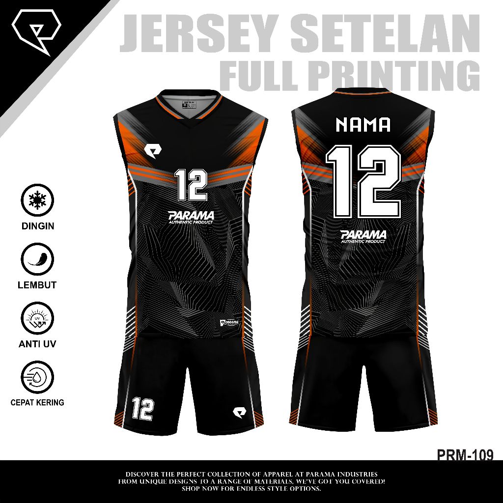 Jual PARAMA PROMO || JERSEY SETELAN SINGLET GERATIS CUSTOM DESAIN