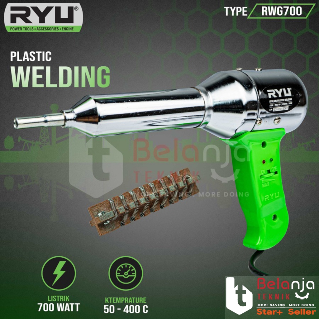 Jual RYU Mesin Las Pipa PVC RWG 700 Las Plastik Heat Gun RWG700 700 Wat ...