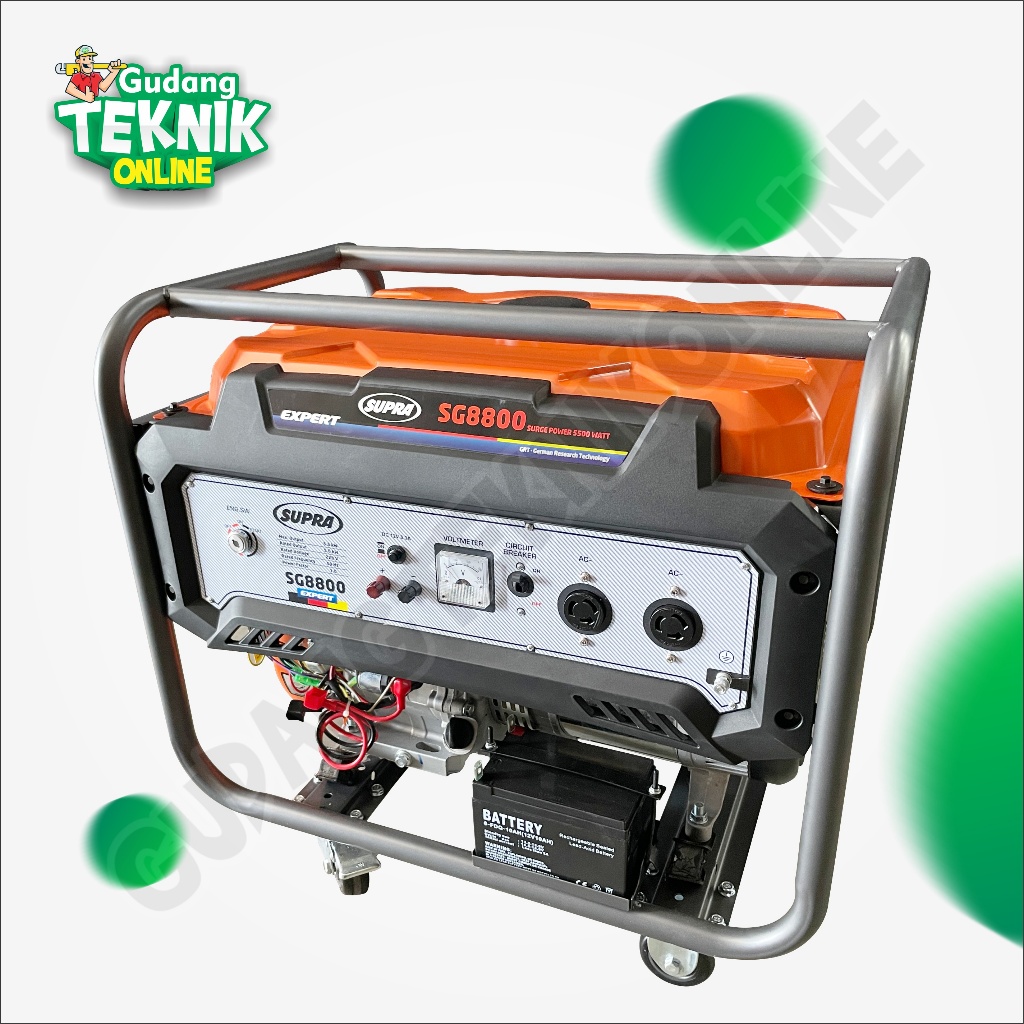 Jual (SG-8800 SUPRA) Gasoline Genset 5500 Watt 13 Hp SG8800 SUPRA ...