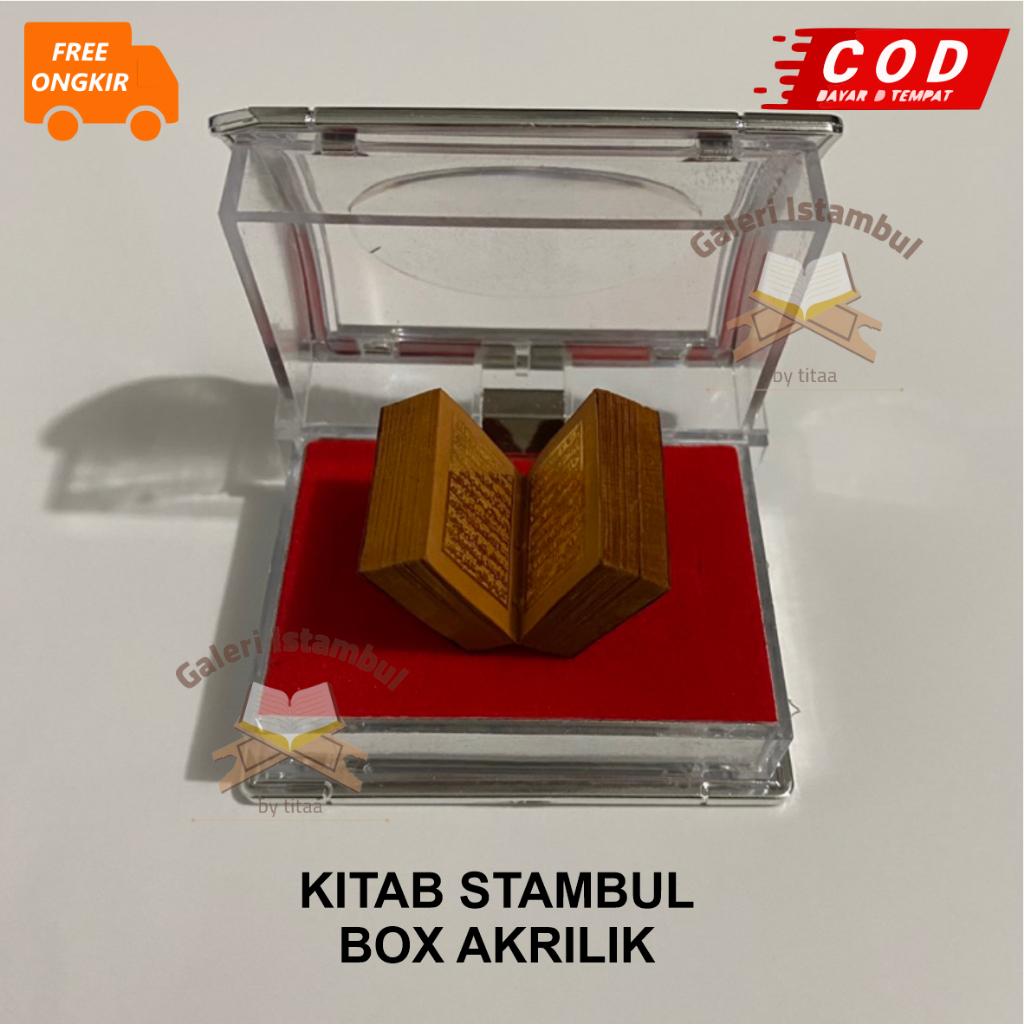 Jual KITAB STAMBUL AL QURAN MINI KUNO ISTAMBUL BOX AKRILIK Shopee