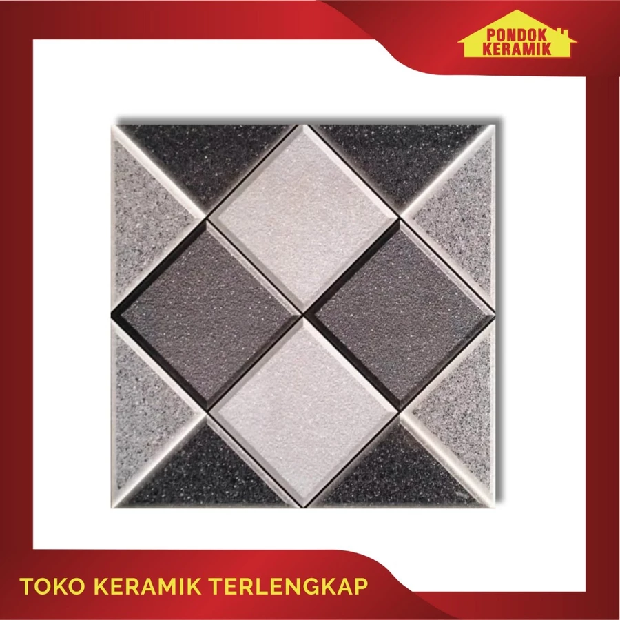 Keramik Lantai Avignon 50x50 Adana Grey