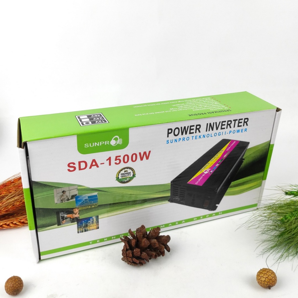Jual Power Inverter Sunpro SDA 1500W Rubah DC 12V menjadi AC 220V ...