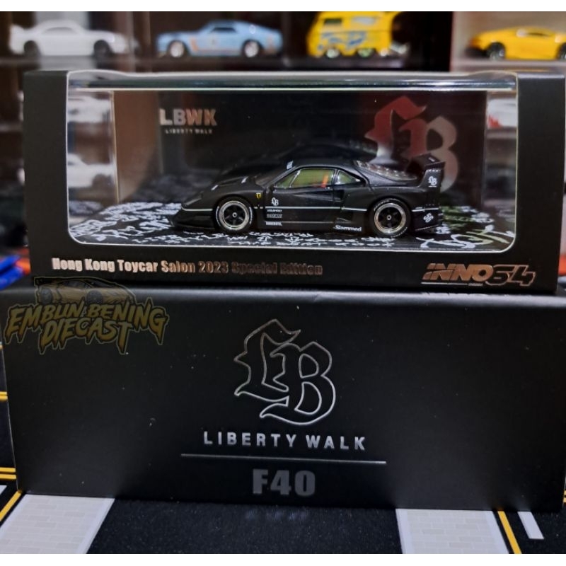 Jual INNO46 FERRARI F40 LBWK HITAM UNSEALED | Shopee Indonesia