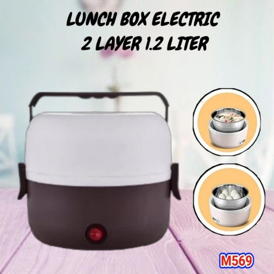 Jual LUNCH BOX ELEKTRIK 2 LAYER 1,2 LITER PANCI LISTRIK Shopee Indonesia