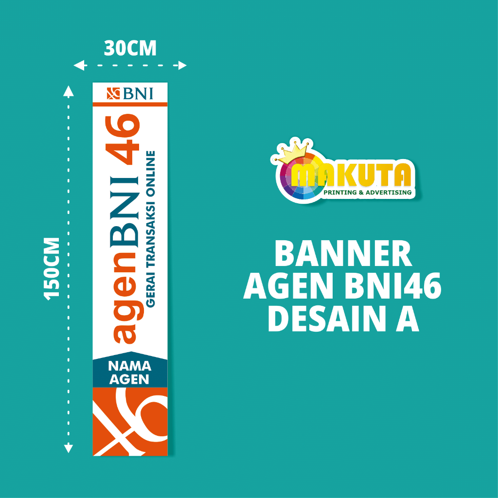 Jual Cetak Spanduk Banner Agen BRILINK BSI SMART MANDIRI BNI46 Umbul ...