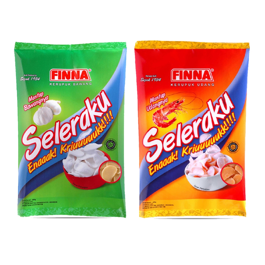 Jual Finna seleraku kerupuk bawang 200g / finna seleraku kerupuk udang ...