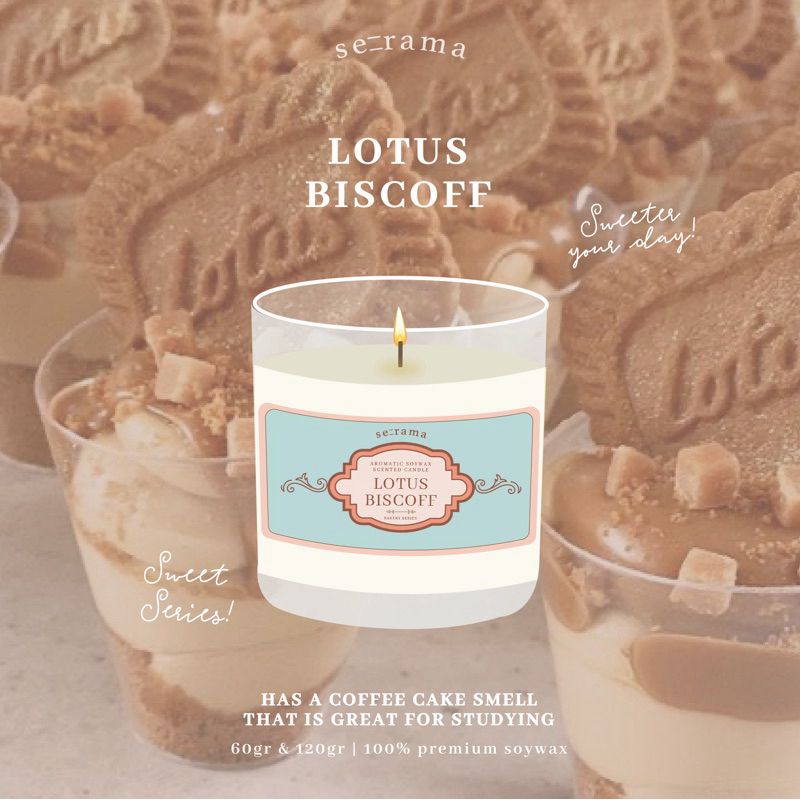 Jual Serama Scented Candle Bakery Shop Series 100 Soywax Lilin