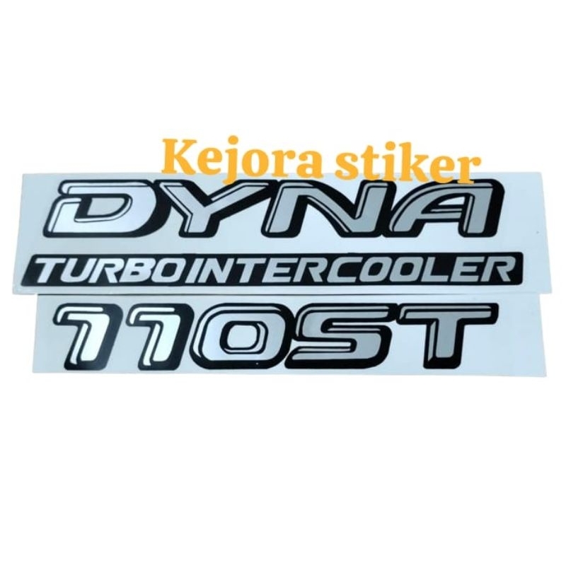 Jual stiker mobil Dyna Turbo Intercooler 110ST/stiker mobil Dyna ...