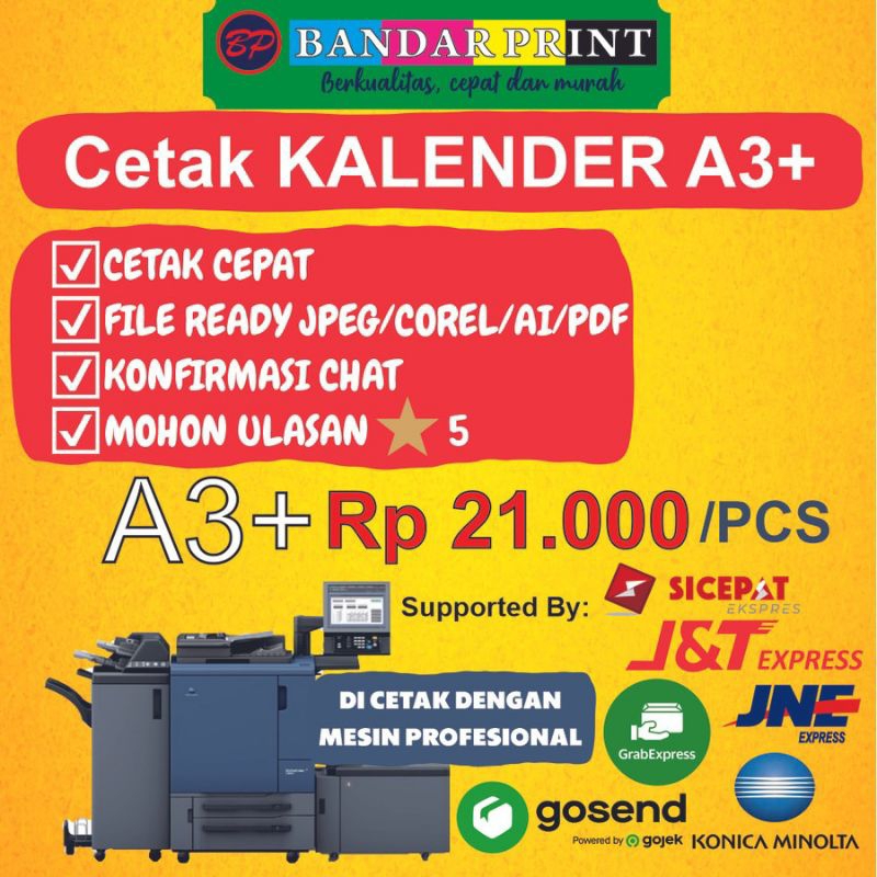 Jual Kalender A3+ Custom Desain | Shopee Indonesia