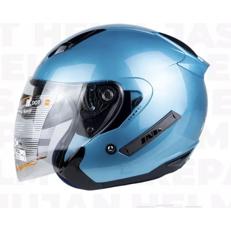 Jual HELM INK METRO 2 ICE BLUE PULL WARNA DOBEL VISOR | Shopee Indonesia