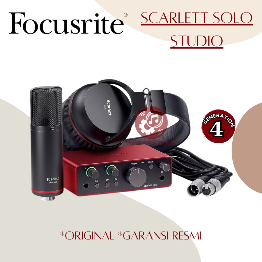 Jual Focusrite Scarlett Solo Studio 4th Gen Original USB Audio ...