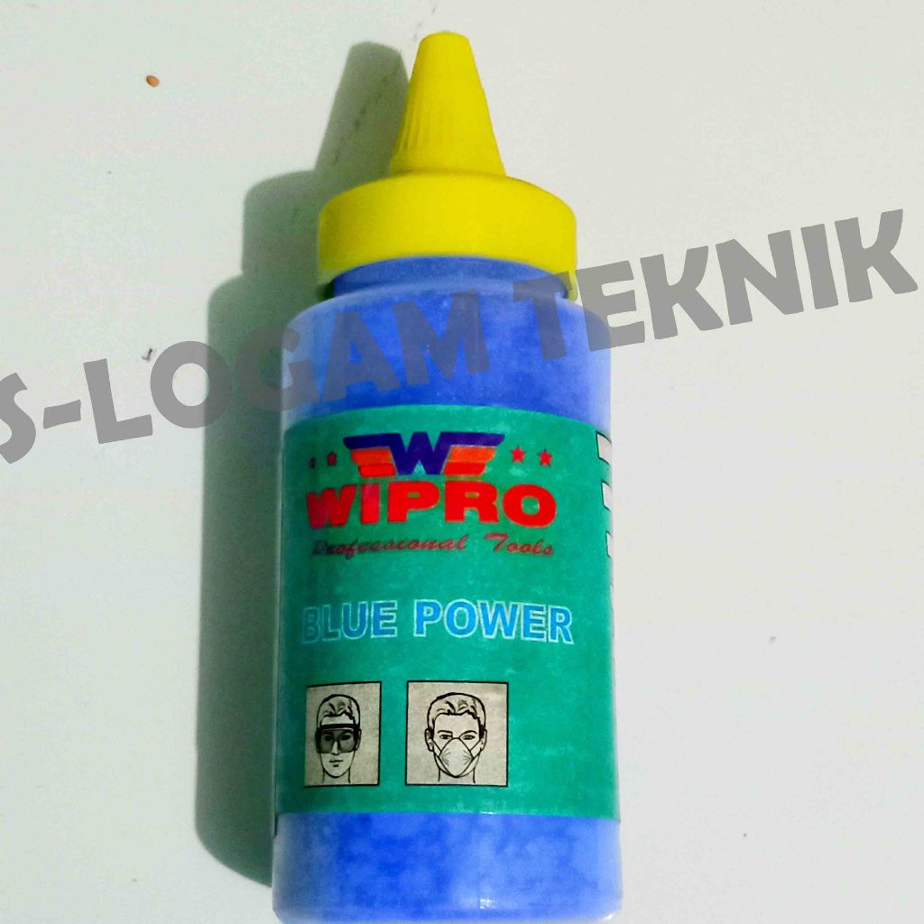 Jual Chalk Refill Wipro Isi Kapur Sipatan Biru Line Refill Box Gr