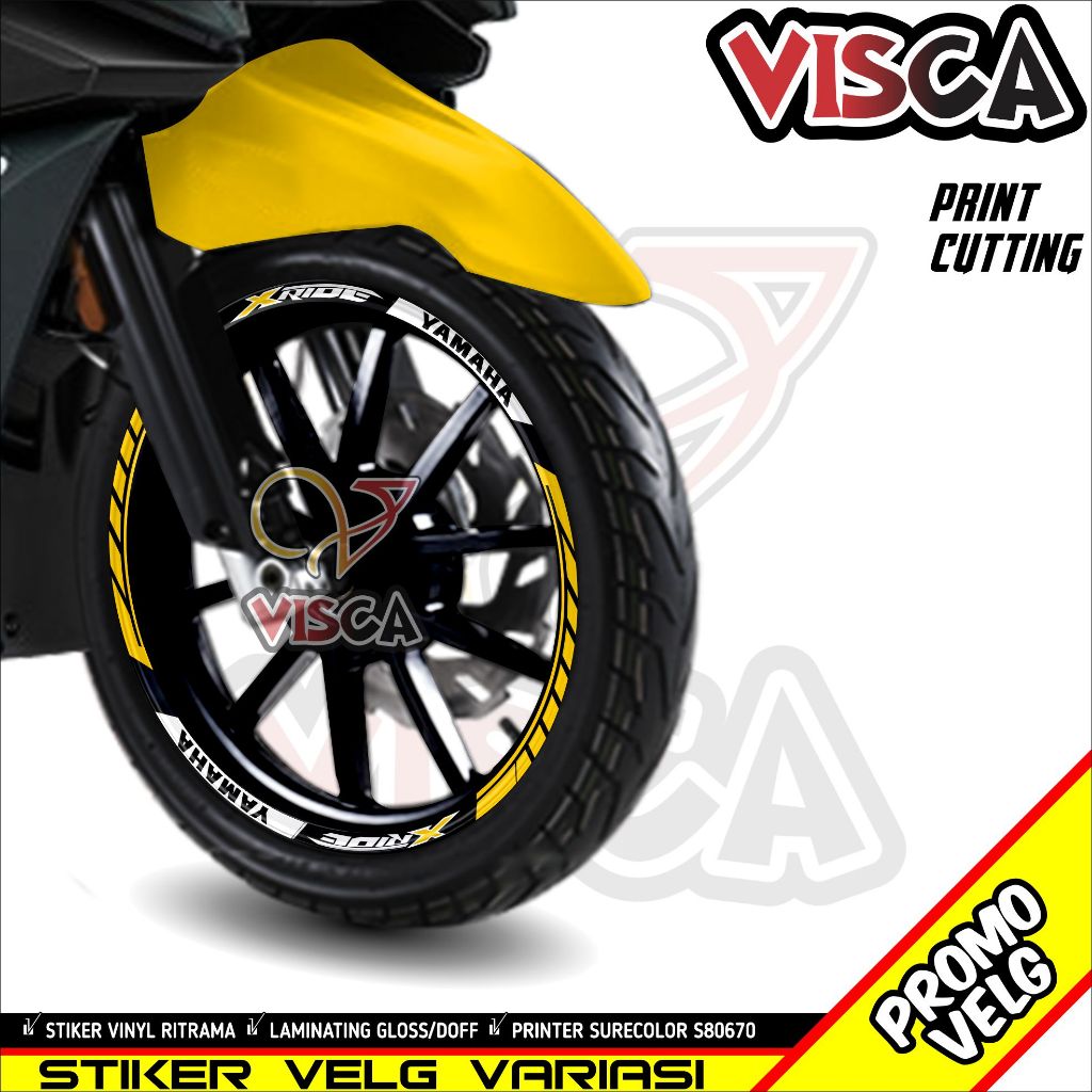 Jual Stiker Velg List Velg Motor Stiker Velg X Ride Hitech 2 | Shopee ...
