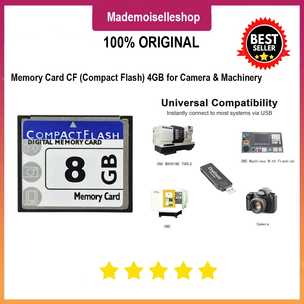 Jual Memory Card Compact Flash - CF - 8GB For Mesin CNC Mesin Hitung ...