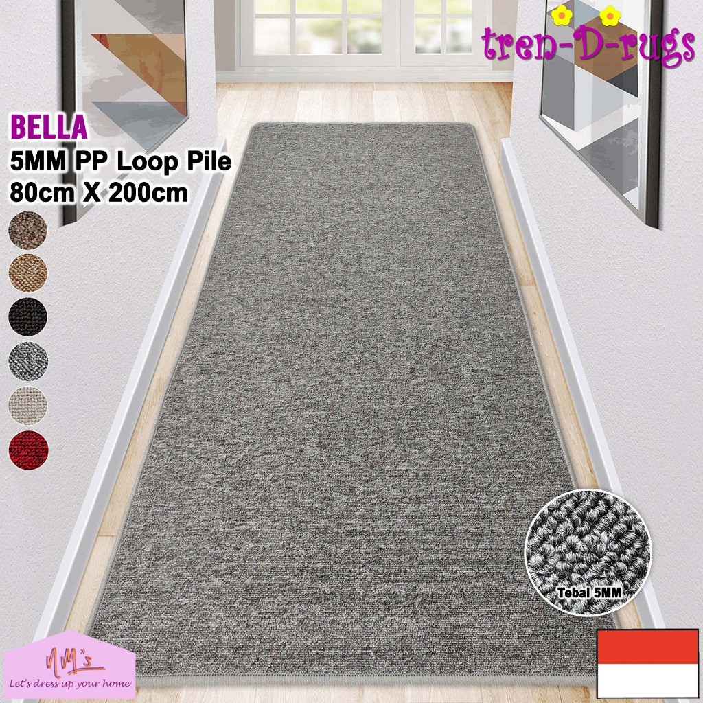 Tren-D-rugs Karpet polos alas lantai ruang tamu tidur permadani bulu minimalis murah 80 cm x 200 cm - NMs