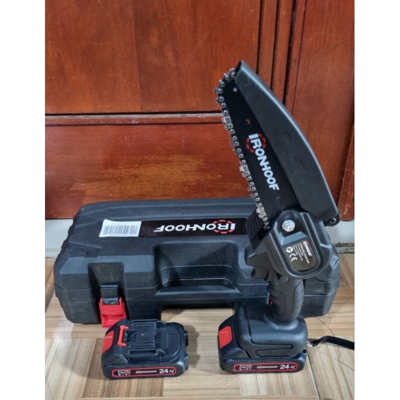 Jual Gergaji Listrik Chainsaw Rantai Elektrik Mini 24v Portable