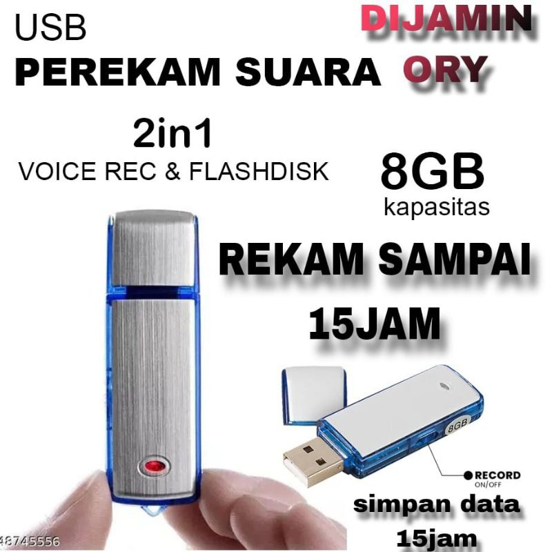 Jual Alat Perekam Suara USB Mini Tersembunyi Alat REKAM Suara Voice ...