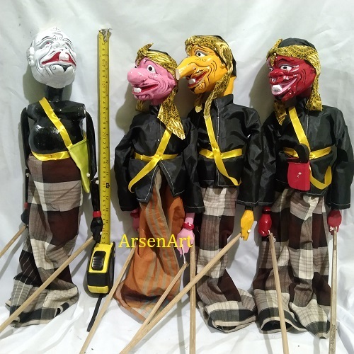 Jual Wayang Golek Punokawan (Semar, Gareng, Dawala Dan Cepot) Ukuran ...