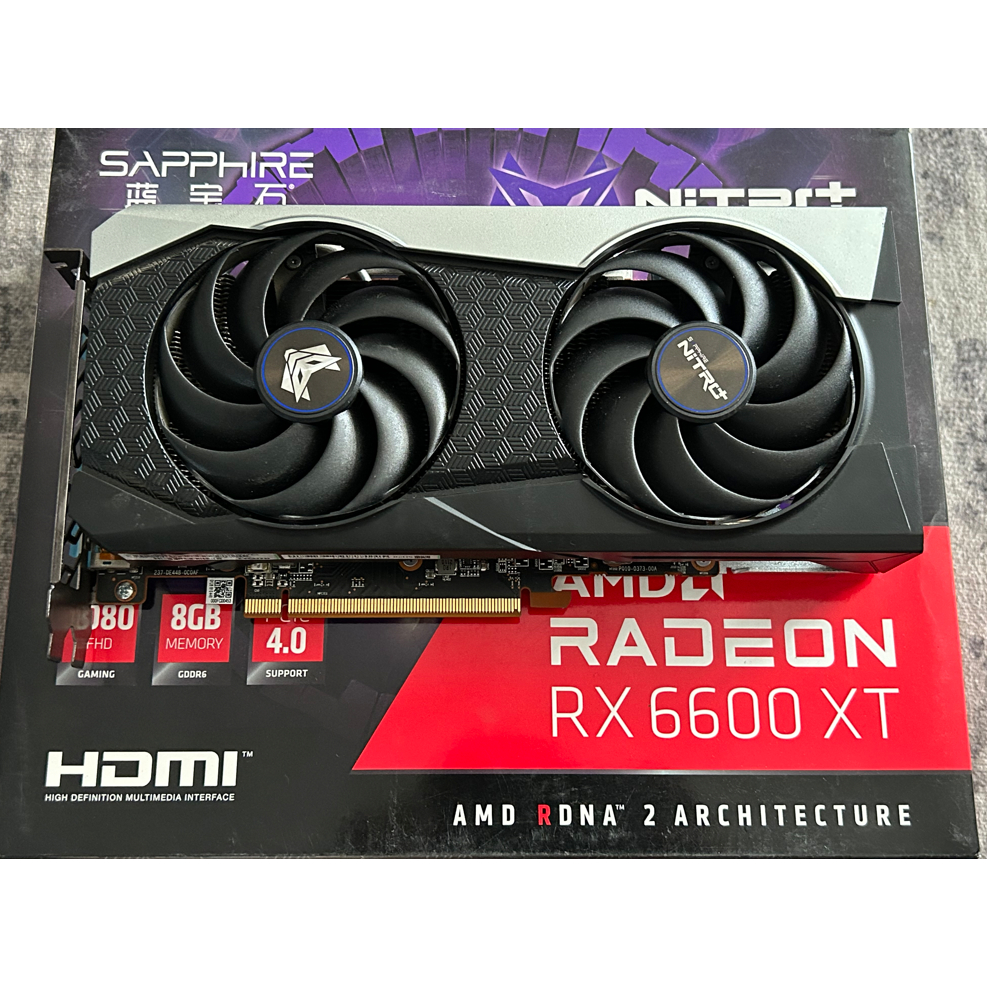 Jual vga rx 6600 xt sapphire nitro+ nitro + gaming oc amd radeon 8gb ...