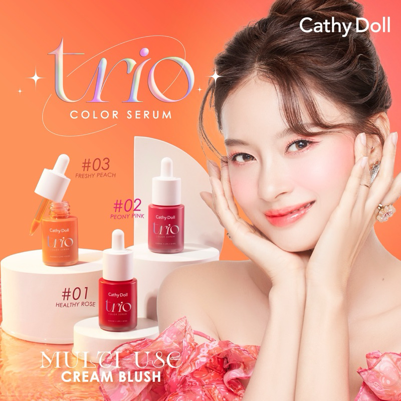 Jual CATHY DOLL TRIO COLOR SERUM 15ML ( Liquid Blush ) | Shopee Indonesia