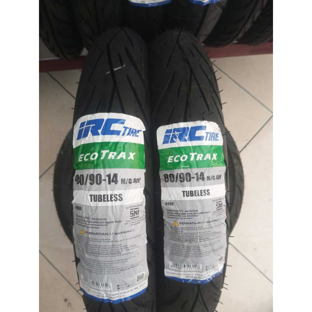 Jual PAKET BAN IRC ECOTRAX 80/90-14 DAN 90/90-14 TUBELES | Shopee Indonesia