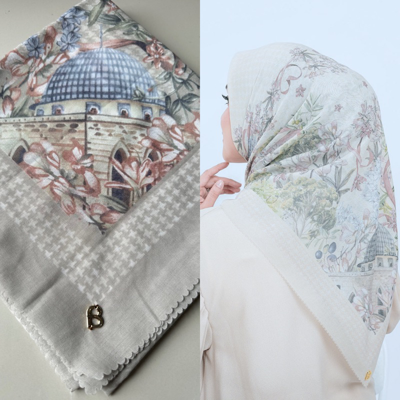 Jual Hijab Voal Premium Buttonscarves Kw ( Plat B Besi) Hijab Embos B ...