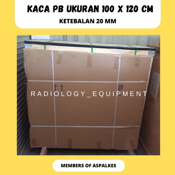Jual KACA PB RADIOLOGI UKURAN 100X120 CM TEBAL 20 MM / KACA TIMBAL ...