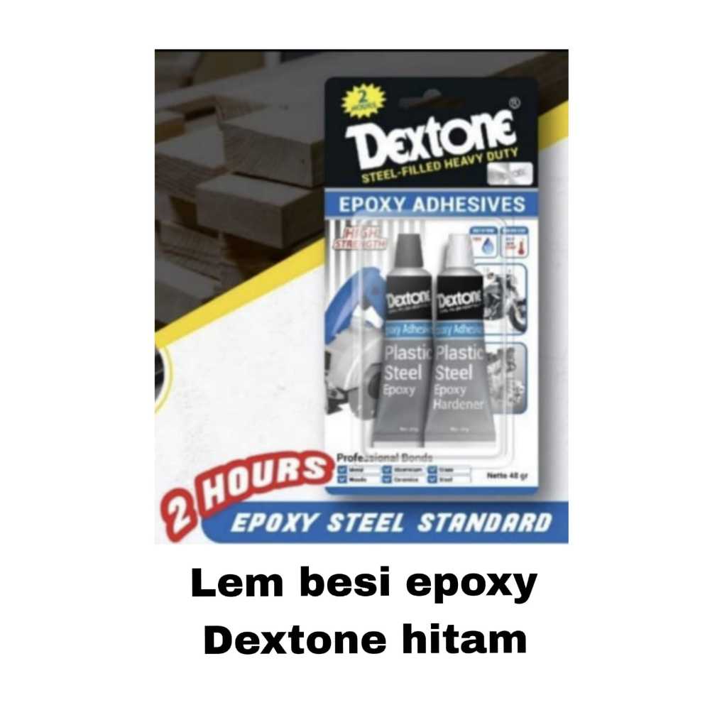 Jual Lem Besi Epoxy Dextone Hour Hitam Shopee Indonesia