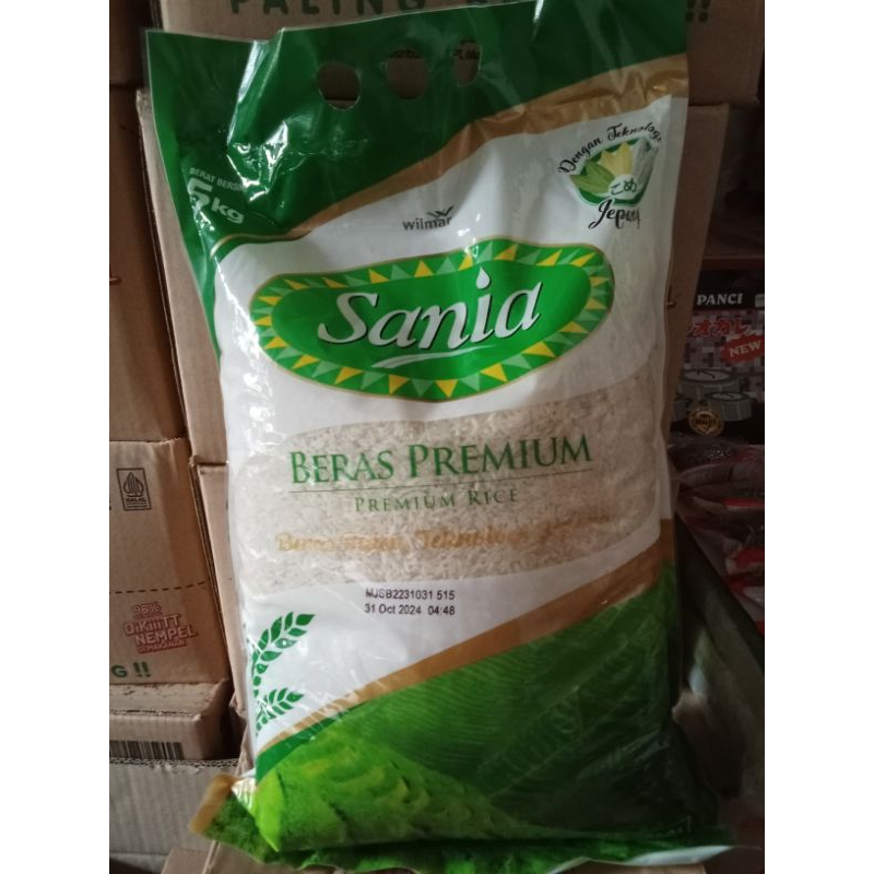 Jual Beras Sania Beras Opung Beras Rojolele Biru Beras Pinpin Uk 5kg X 2pcs Shopee 3728