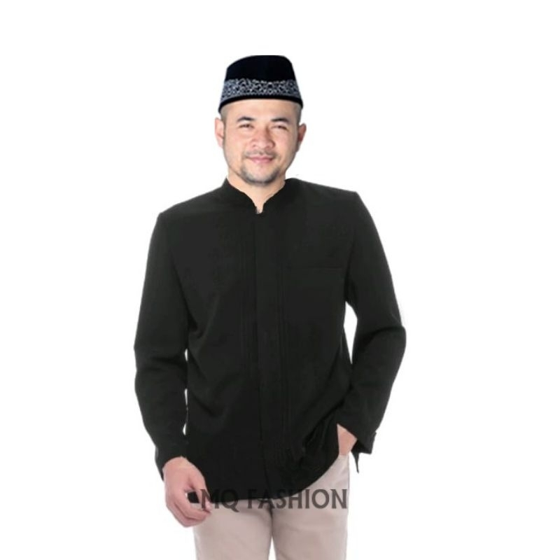 Jual BAJU MUSLIM JASKO JAS KOKO MQ FASHION OPNAISEL MQ FASHION HITAM ...