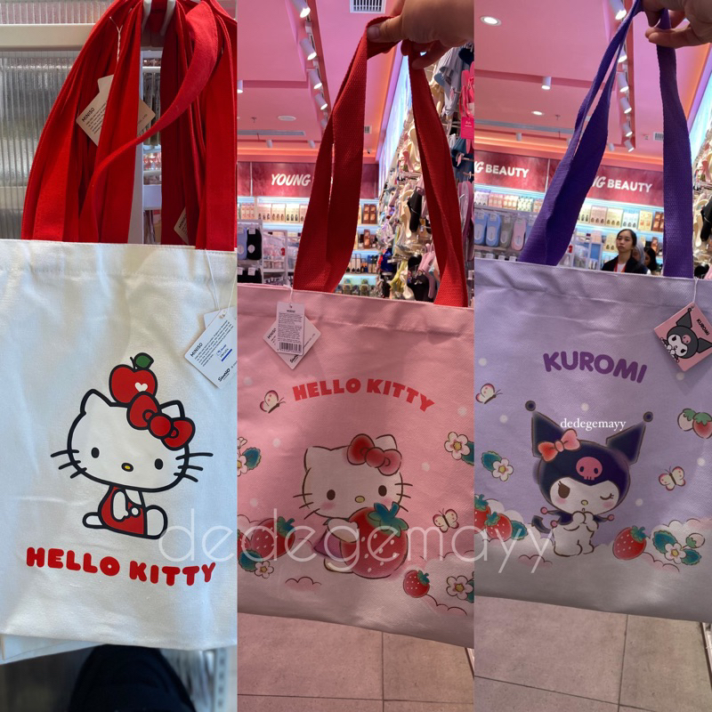 Jual Miniso x Sanrio Totebag Sanrio Tas Canvas Sanrio Series