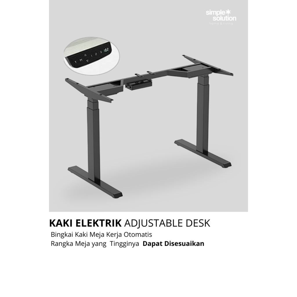 Jual Meja Elektrik | Kaki Meja Dual Motor | Adjustable desk | Meja Naik ...