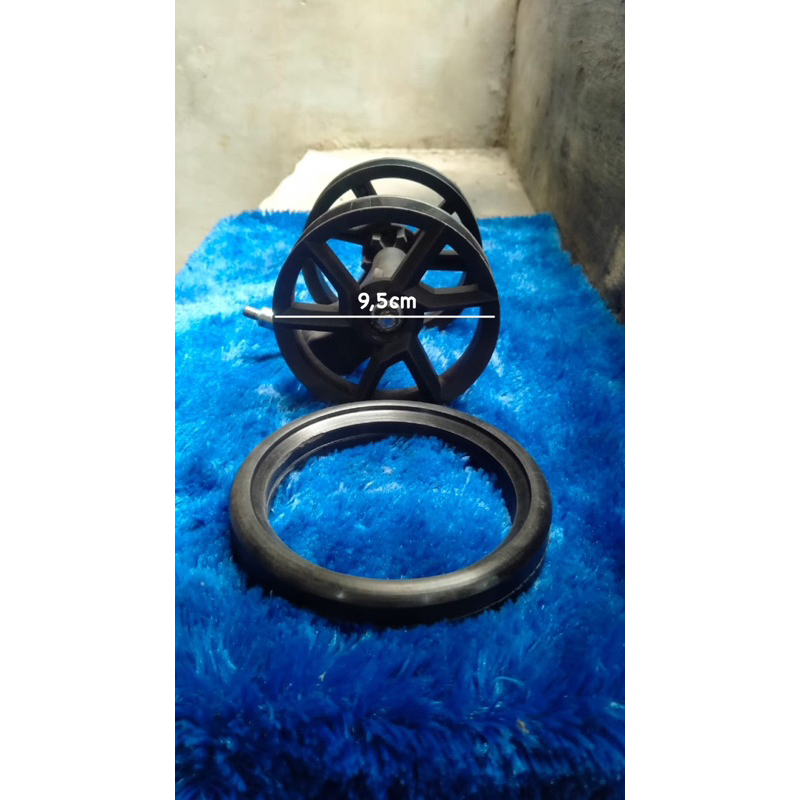 Jual Karet ban roda stroller ukuran 9,5cm 95mm | Shopee Indonesia