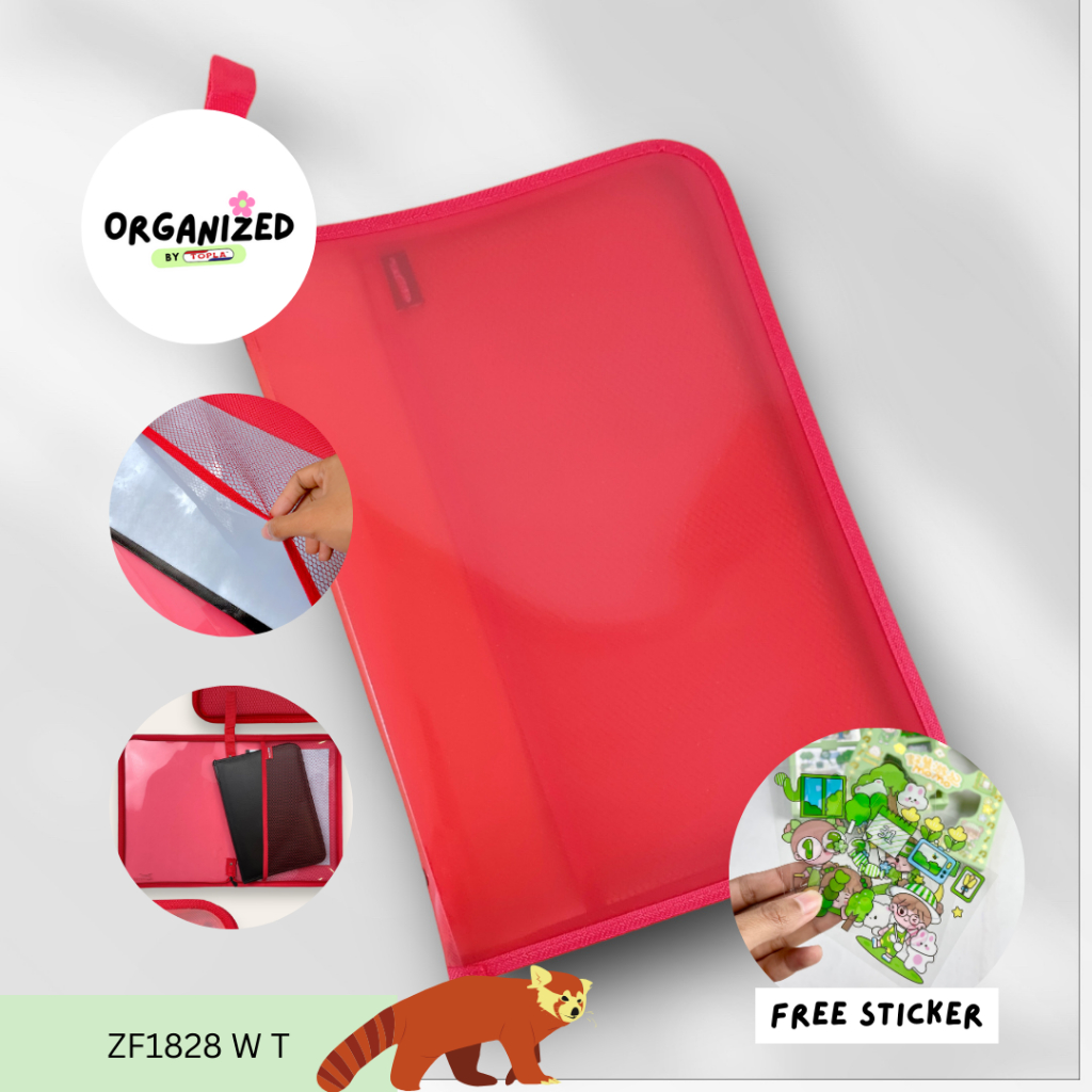 Jual Topla Zipper File map jala resleting folder dokumen organizer ...