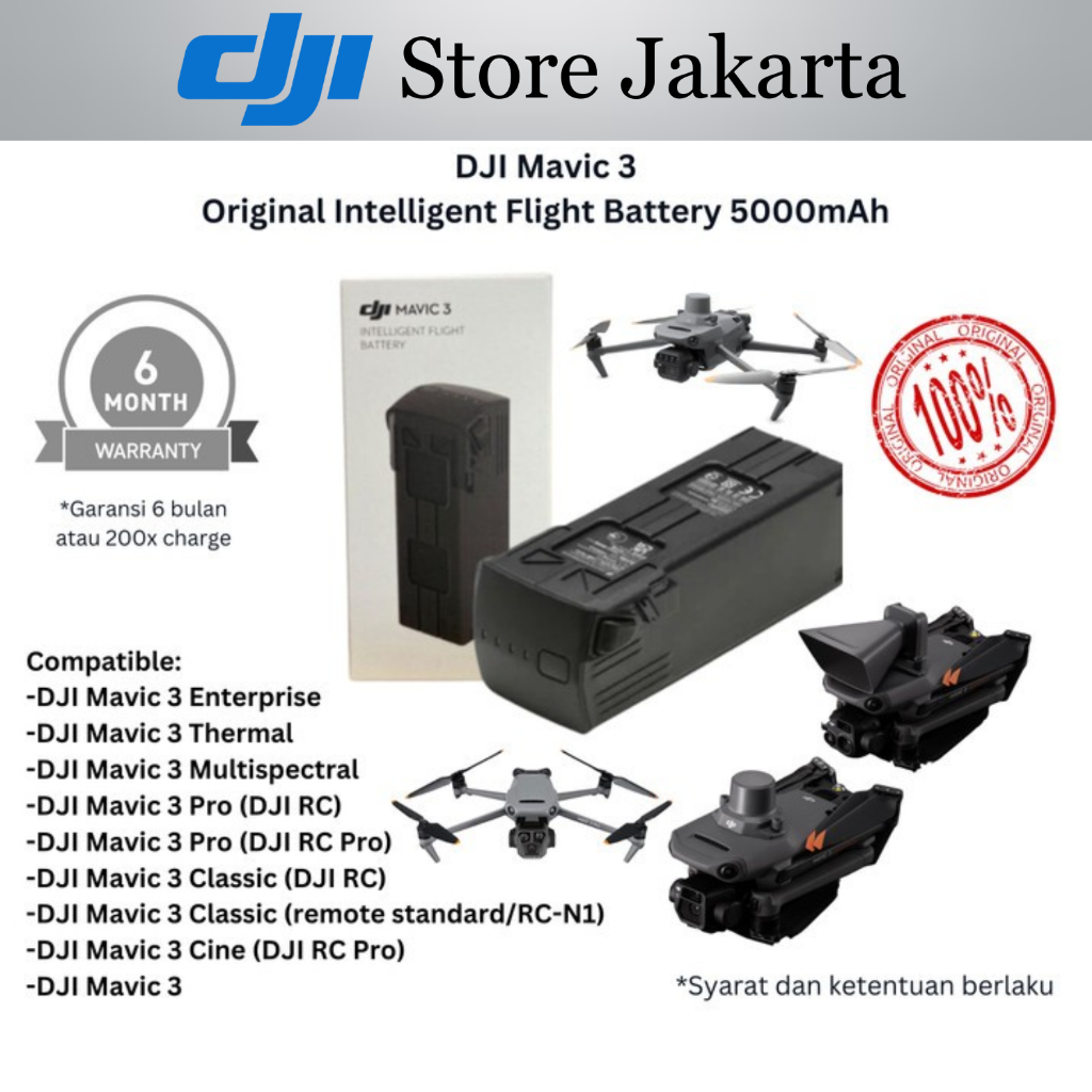 Jual DJI Mavic 3 Intelligent Flight Battery Baterai | Shopee Indonesia